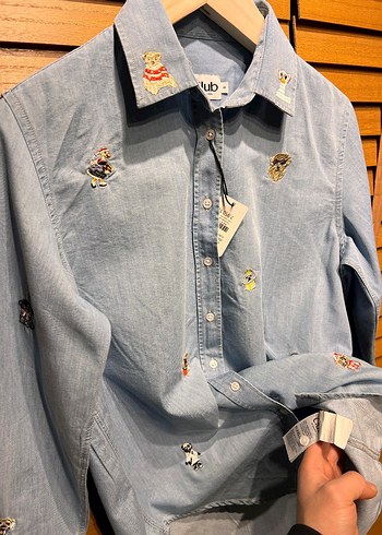 Kadın Camel Renkli Baskılı Denim Pantolon - Görsel 4