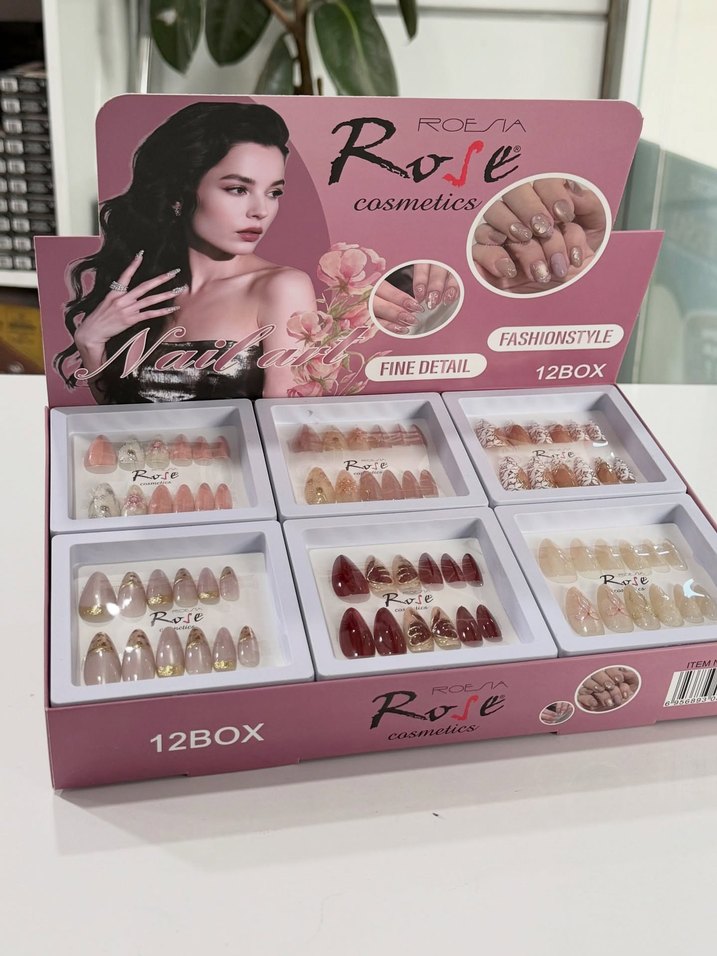 Bej Işıltılı Tırnak Süsü Seti - Görsel 2