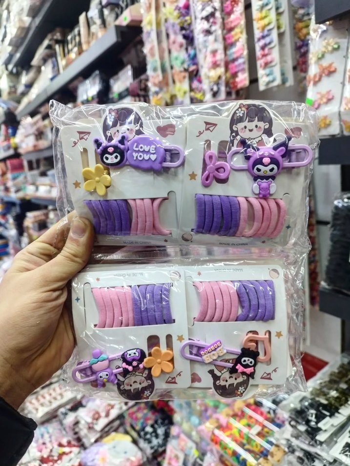 Çocuk Renkli Elastik Saç Bantları ve Tokalar - Görsel 2