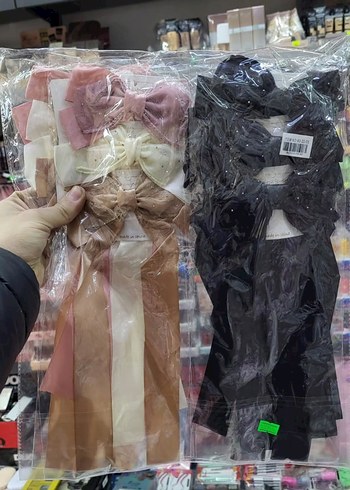 Çok Renkli Bağlamalı Şeritli Saç Bantları - Görsel 3