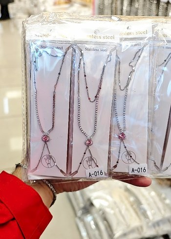 Altın Renk Zincir Detaylı Kadın El Zinciri - Görsel 8