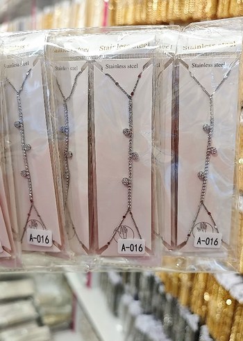 Altın Renk Zincir Detaylı Kadın El Zinciri - Görsel 15