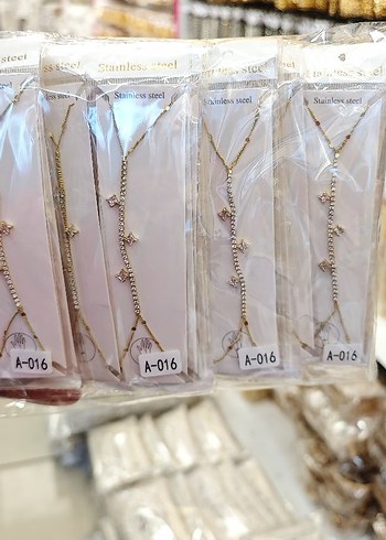 Altın Renk Zincir Detaylı Kadın El Zinciri - Görsel 12