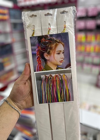 Renkli Parlak Saç Kurdelesi Seti - Görsel 5