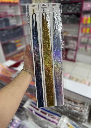 Renkli Parlak Saç Kurdelesi Seti - Görsel 3