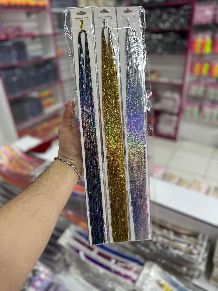 Renkli Parlak Saç Kurdelesi Seti - Görsel 3