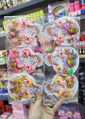 Çok Renkli Elastik Çocuk Saç Tokaları ve Bantları - Görsel 2