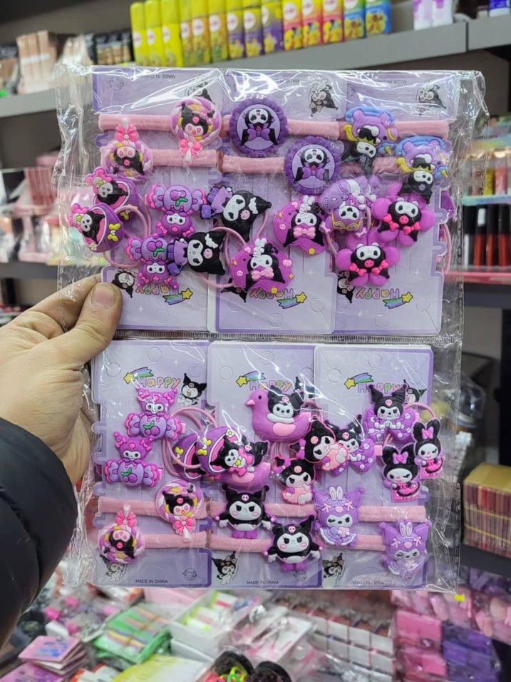 Çok Renkli Elastik Çocuk Saç Tokaları ve Bantları - Görsel 3