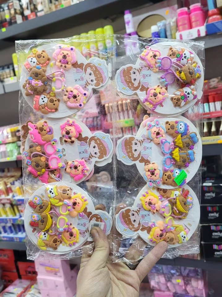 Çok Renkli Elastik Çocuk Saç Tokaları ve Bantları - Görsel 2