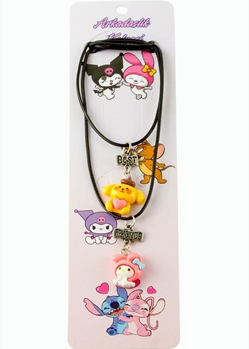 Renkli Boncuklu Rock Punk Çocuk Kolyesi - Görsel 6