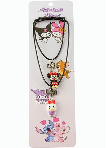 Renkli Boncuklu Rock Punk Çocuk Kolyesi - Görsel 10