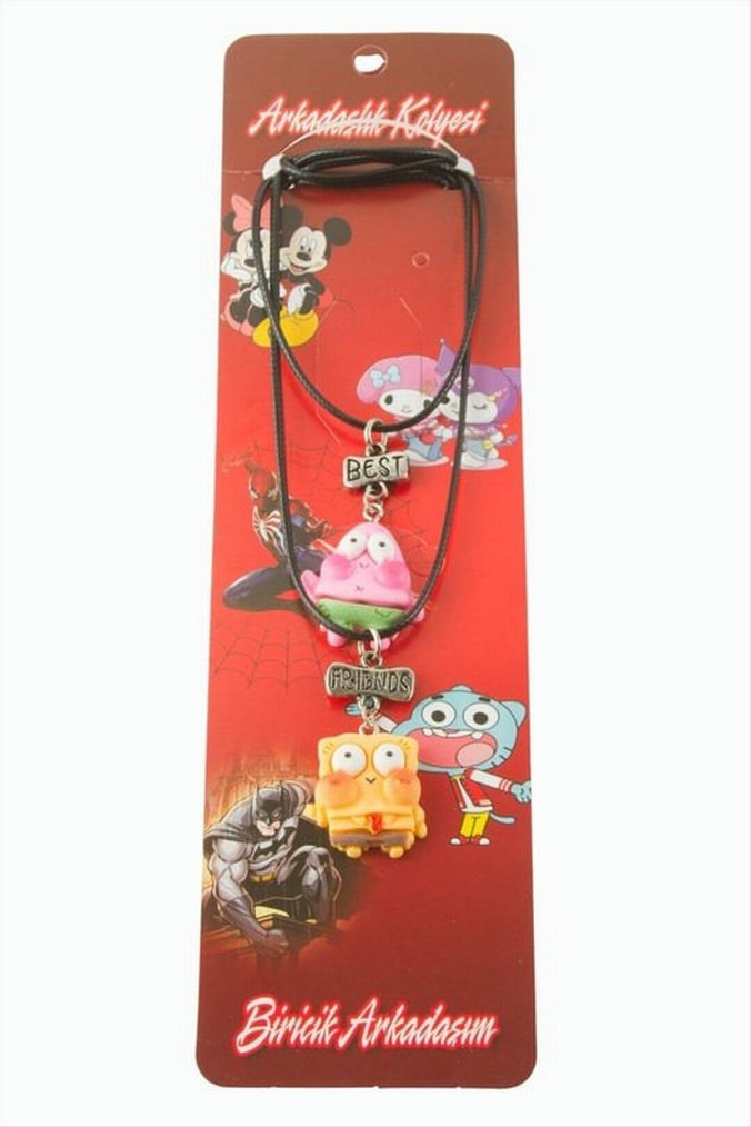 Renkli Boncuklu Rock Punk Çocuk Kolyesi - Görsel 4