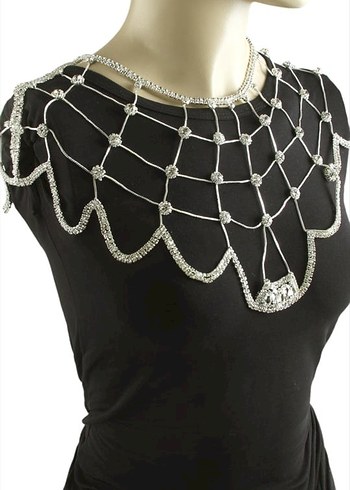 Altın Renkli Boncuklu Vücut Zinciri - Görsel 9