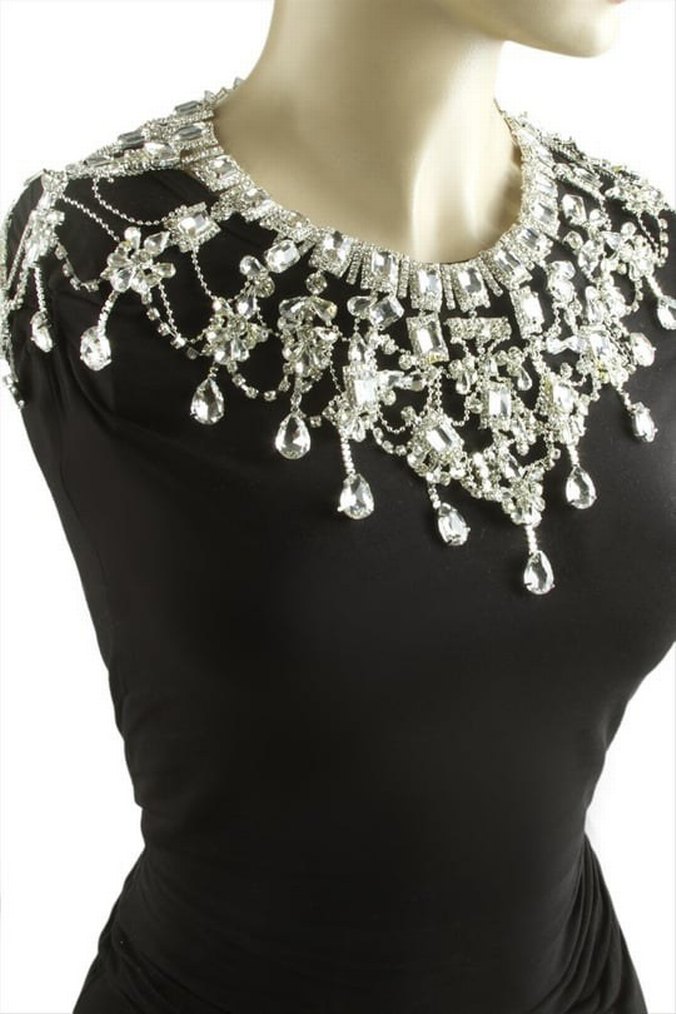 Altın Renkli Boncuklu Vücut Zinciri - Görsel 2