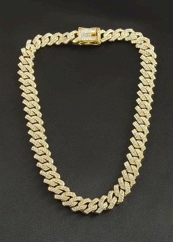 Erkek Altın Renk Zincir Kolye - Görsel 4