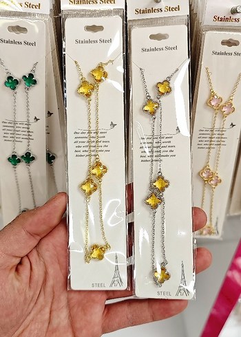 Yeşil Zincir Detaylı Kadın El Zinciri - Görsel 2