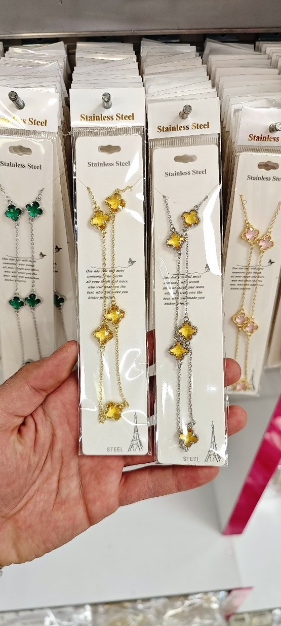 Yeşil Zincir Detaylı Kadın El Zinciri - Görsel 2