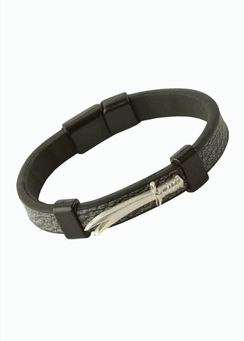 Gri Minimalist Erkek Bileklik - Görsel 5