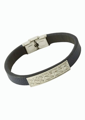 Gri Minimalist Erkek Bileklik - Görsel 2