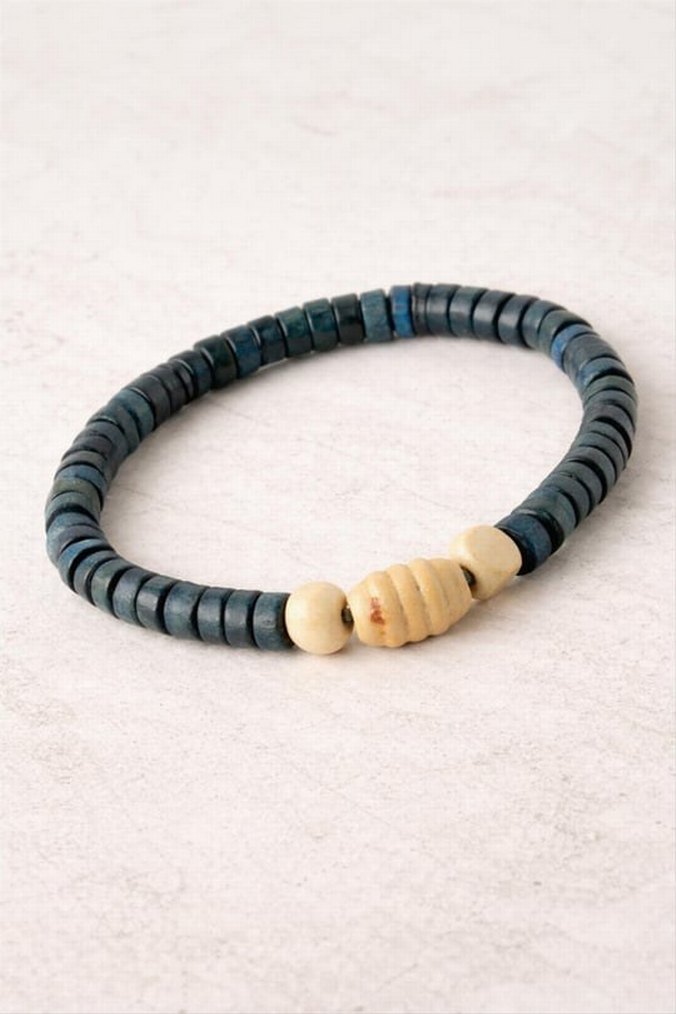 Erkek Siyah Boncuklu Bohem Bileklik - Görsel 2