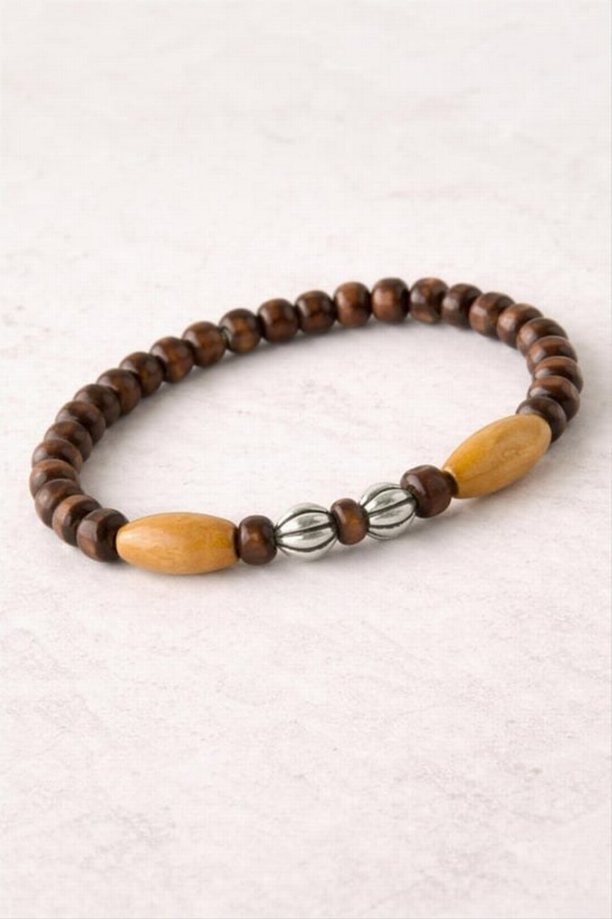 Erkek Siyah Boncuklu Bohem Bileklik - Görsel 3