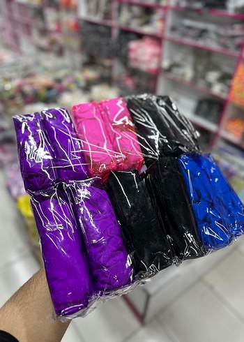 Renkli Elastik Çocuk Saç Tokaları - Görsel 12