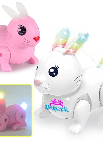 Işıklı müzikli tavşan 
Renkli Işıklı Tavşan Oyuncak - Görsel 5