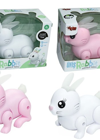 Işıklı müzikli tavşan 
Renkli Işıklı Tavşan Oyuncak - Görsel 3
