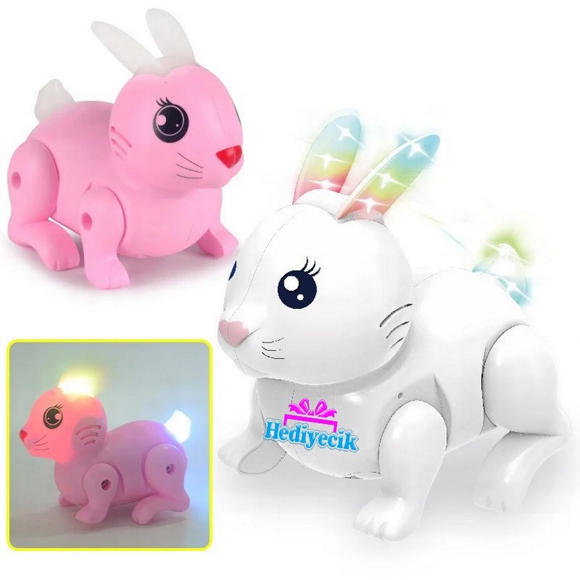 Işıklı müzikli tavşan 
Renkli Işıklı Tavşan Oyuncak - Görsel 5