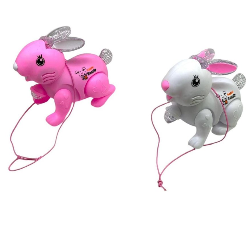 Işıklı müzikli tavşan 
Renkli Işıklı Tavşan Oyuncak - Görsel 2