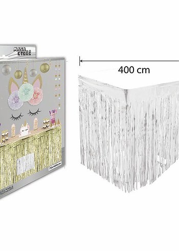 Pastel Pembe 400 cm Parti Püskülü - Görsel 4