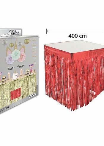 Pastel Pembe 400 cm Parti Püskülü - Görsel 5