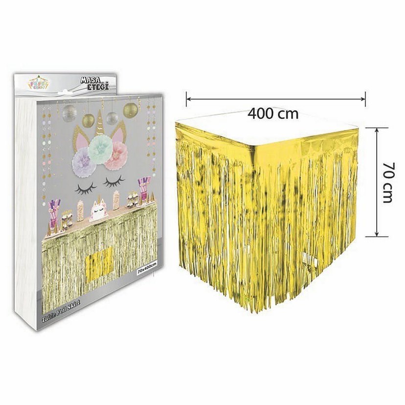 Pastel Pembe 400 cm Parti Püskülü - Görsel 3