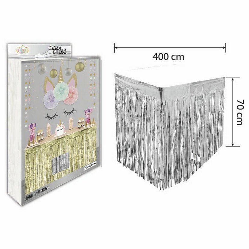 Pastel Pembe 400 cm Parti Püskülü - Görsel 2