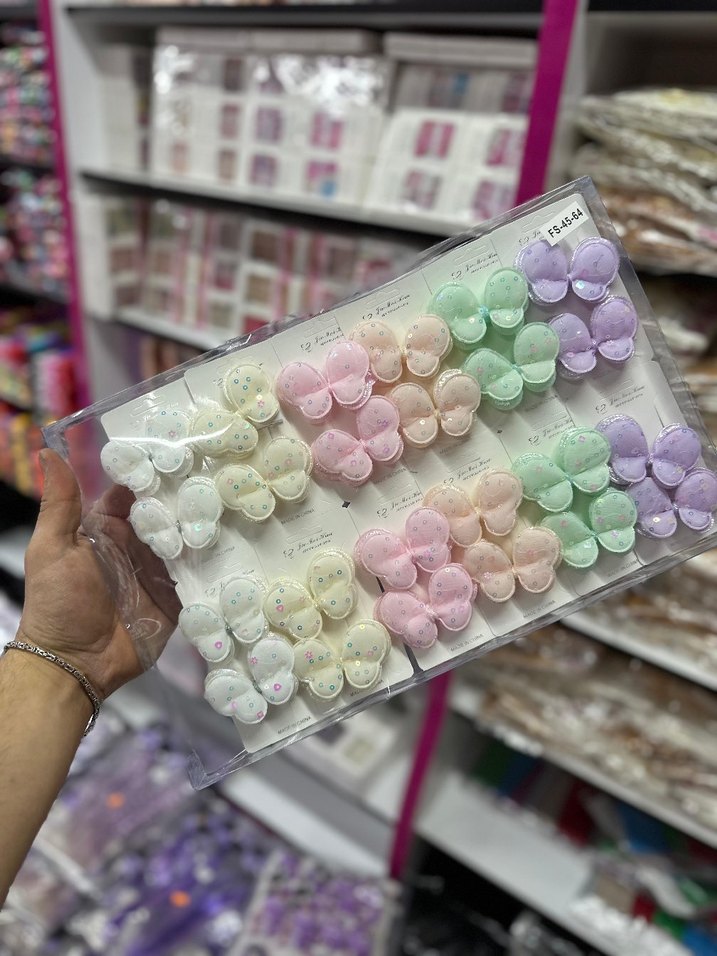 Mor Renkli Çocuk Toka Seti Velcro Bantlı - Görsel 4