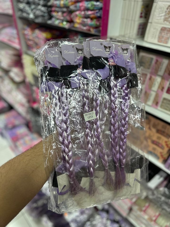 Mor Renkli Çocuk Toka Seti Velcro Bantlı - Görsel 5