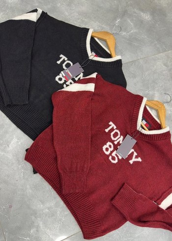 Bordo Erkek Çocuk Örgü Kazak - Görsel 2