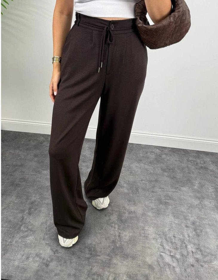 TEKRARDAN GELDİ 
OYSHO PALAZZO 
BAĞLAMALI PANTOLON
S MM LL XL - Görsel 2