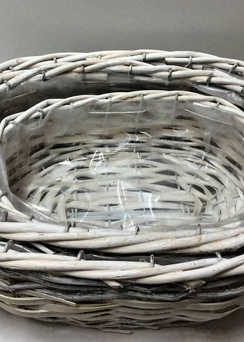 Bej Renkli Hasır Sepet Seti - Görsel 4