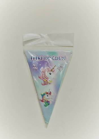 Siyah Beyaz İyiki Doğdun Parti Bayrağı - Görsel 6