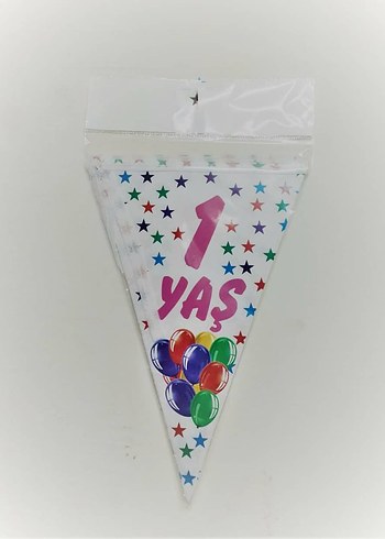 Siyah Beyaz İyiki Doğdun Parti Bayrağı - Görsel 8