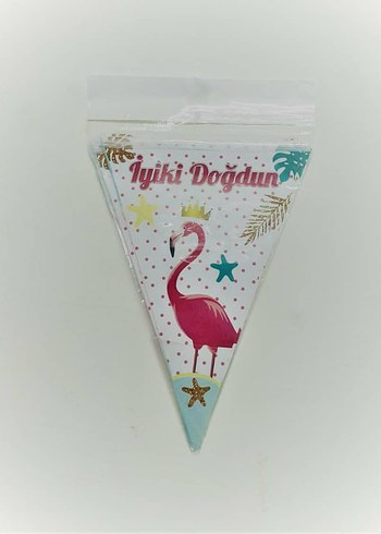 Siyah Beyaz İyiki Doğdun Parti Bayrağı - Görsel 5