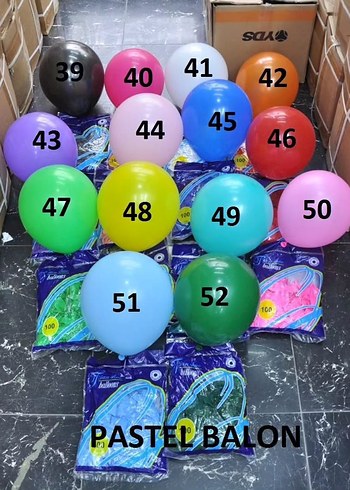 Renkli Metalik Parti Balonları - Görsel 5