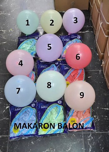 Renkli Metalik Parti Balonları - Görsel 2