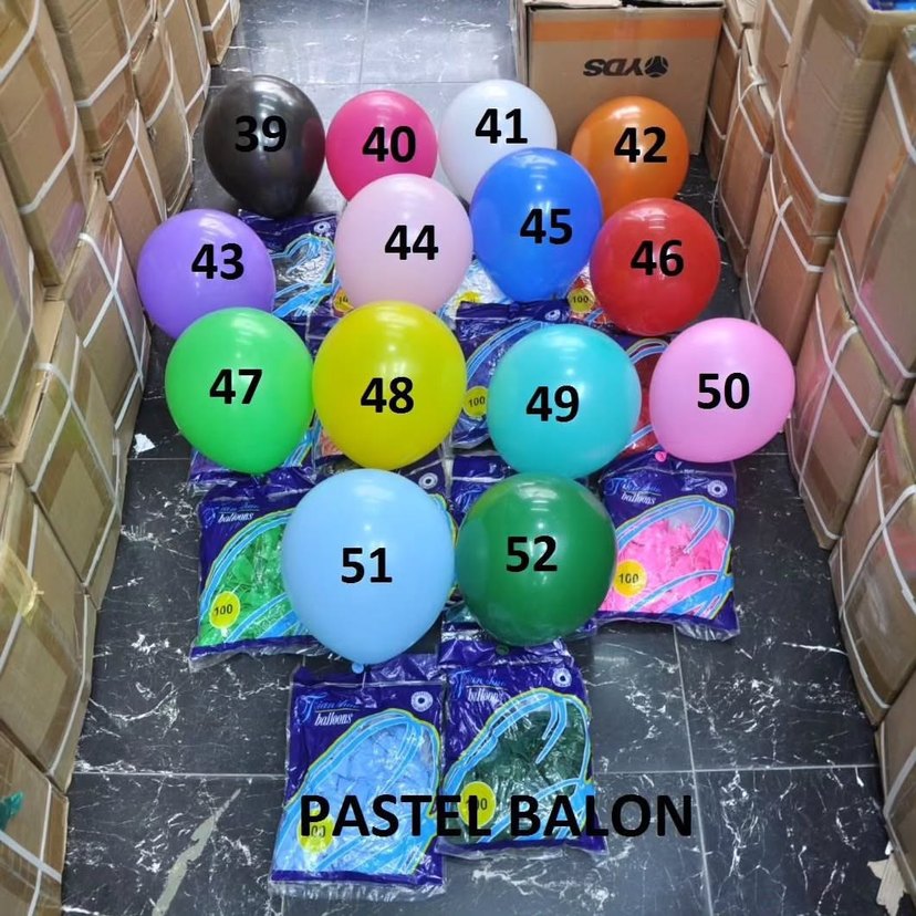 Renkli Metalik Parti Balonları - Görsel 5