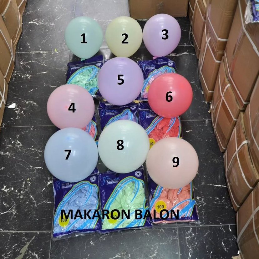 Renkli Metalik Parti Balonları - Görsel 2