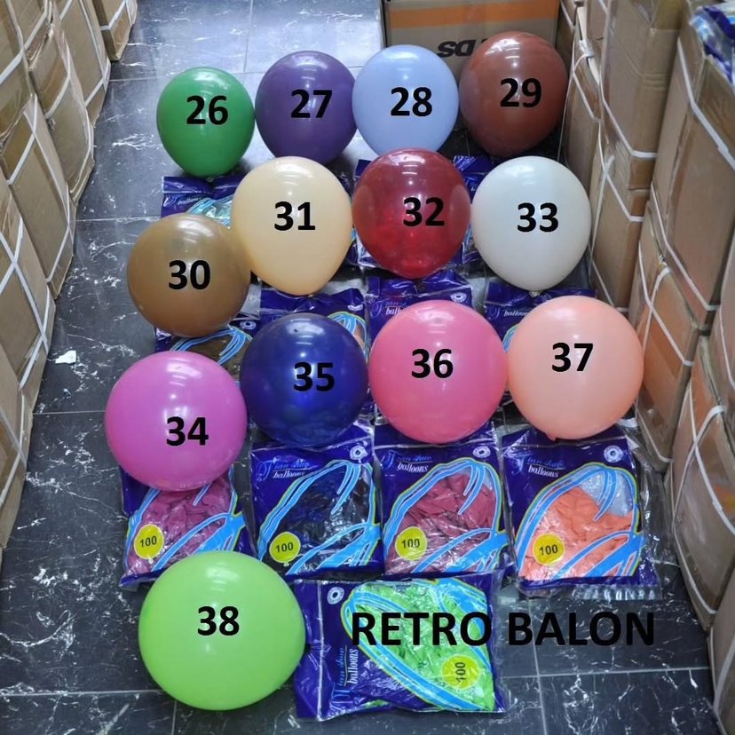 Renkli Metalik Parti Balonları - Görsel 3