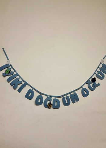 Kırmızı Parti Yazı Süsü İyi Ki Varsın - Görsel 3