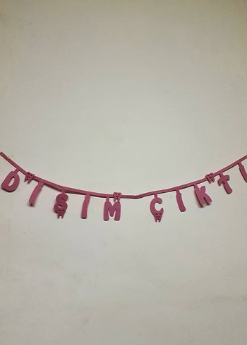 Kırmızı Parti Yazı Süsü İyi Ki Varsın - Görsel 5