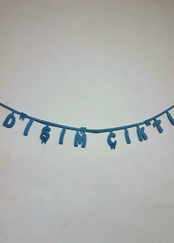 Kırmızı Parti Yazı Süsü İyi Ki Varsın - Görsel 6